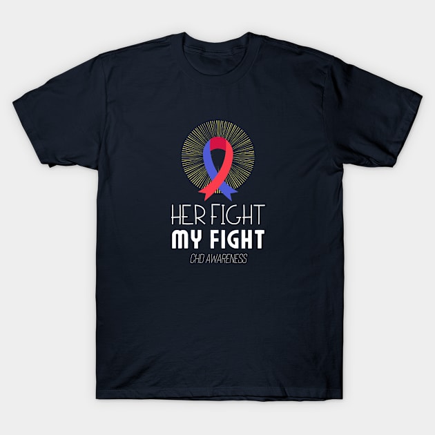 Her fight my fight chd awareness T-Shirt by Tecnofa